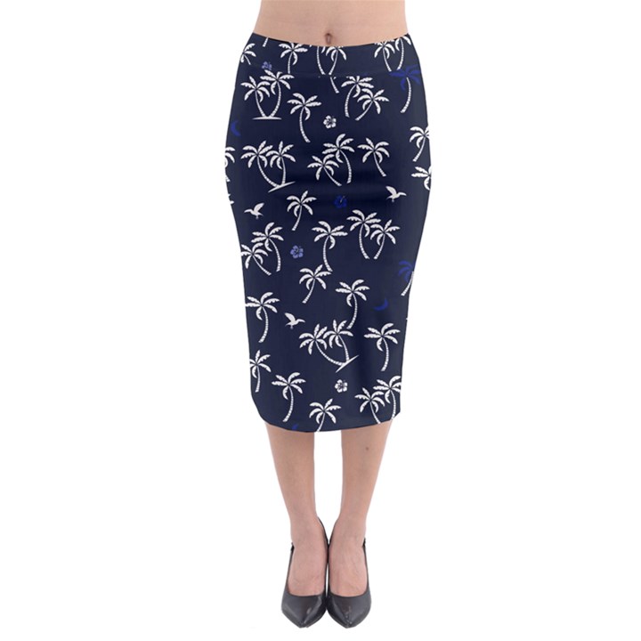 Tropical pattern Midi Pencil Skirt