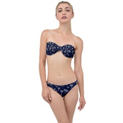 Tropical Pattern Classic Bandeau Bikini Set