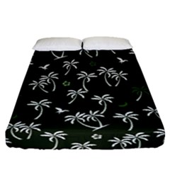 Tropical Pattern Fitted Sheet (queen Size) by Valentinaart