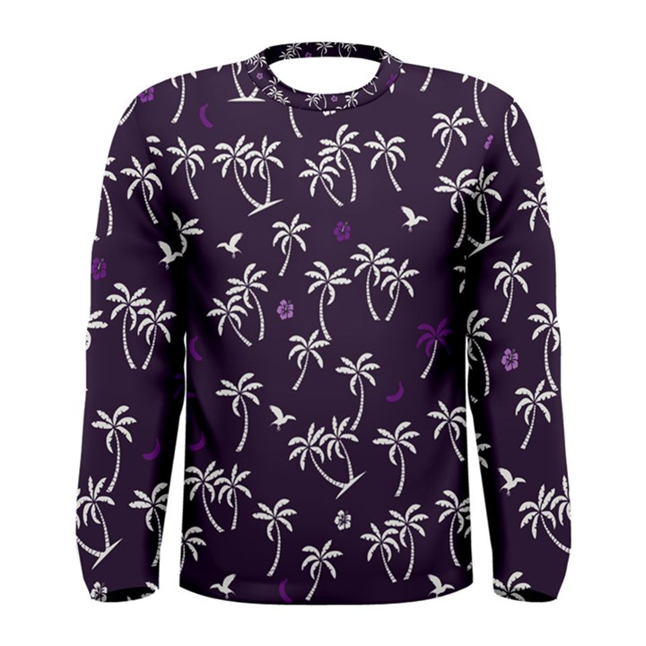 Tropical pattern Men s Long Sleeve Tee