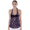 Tropical pattern Babydoll Tankini Top View1