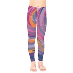 Purple Circles Swirls Kids  Legging by flipstylezfashionsLLC