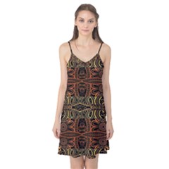 Brown And Gold Aztec Design  Camis Nightgown by flipstylezfashionsLLC