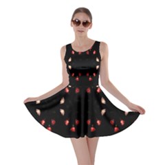 Beautiful Elegant Roses On Black  Skater Dress by flipstylezfashionsLLC