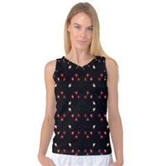 Beautiful Elegant Roses On Black  Women s Basketball Tank Top by flipstylezfashionsLLC