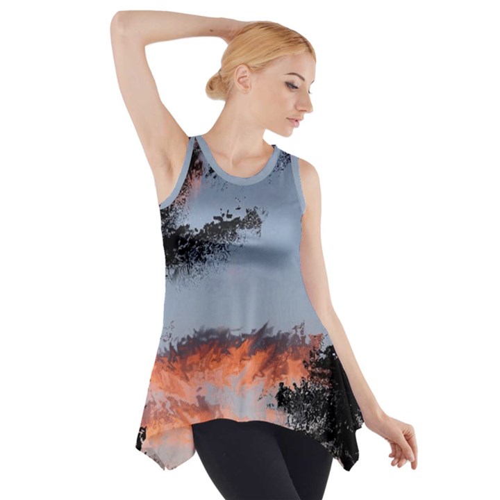 Beautiful tropics painting by kiekie strickland  Side Drop Tank Tunic