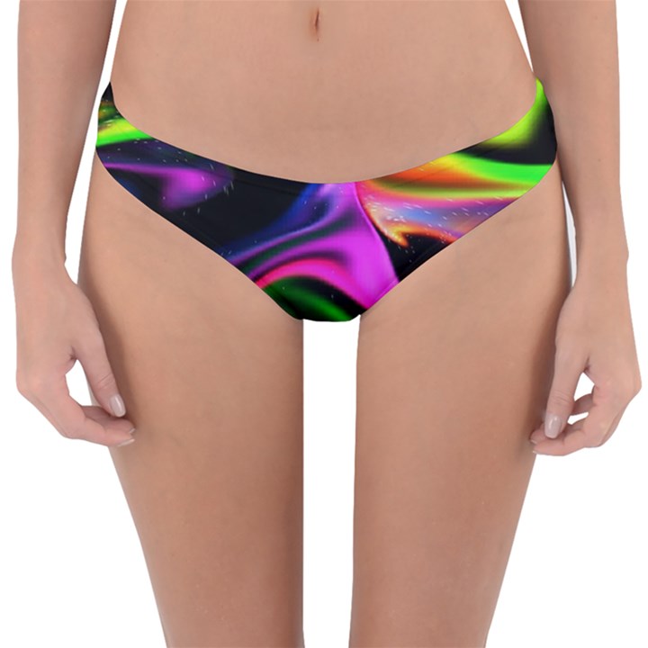 Colorful smoke explosion Reversible Hipster Bikini Bottoms