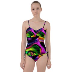 Colorful Smoke Explosion Sweetheart Tankini Set