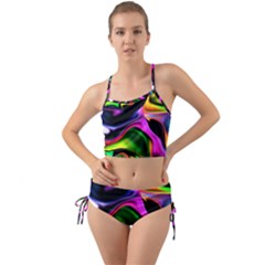 Colorful Smoke Explosion Mini Tank Bikini Set