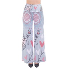 Cute Love Birds Valentines Day Theme  So Vintage Palazzo Pants by flipstylezfashionsLLC