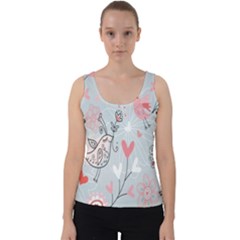 Cute Love Birds Valentines Day Theme  Velvet Tank Top by flipstylezfashionsLLC