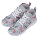 Cute love birds valentines day theme  Women s Lightweight High Top Sneakers View2