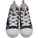 Graffiti wall cartoon style art Kid s Mid-Top Canvas Sneakers View1