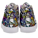 Graffiti wall cartoon style art Kid s Mid-Top Canvas Sneakers View4