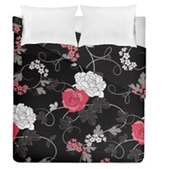 Elegant Pink Roses Duvet Cover Double Side (queen Size) by flipstylezfashionsLLC