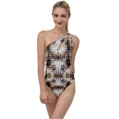 Gorgeous Brown Rustic Design By Kiekie Strickland To One Side Swimsuit