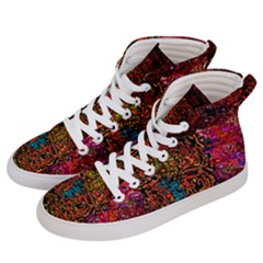 Exotic Water Colors Vibrant  Men s Hi-top Skate Sneakers by flipstylezfashionsLLC