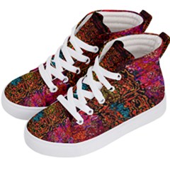 Exotic Water Colors Vibrant  Kid s Hi-top Skate Sneakers by flipstylezfashionsLLC