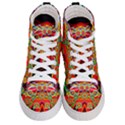 Colorful artistic Retro stringy colorful design Men s Hi-Top Skate Sneakers View1