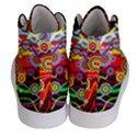 Colorful artistic Retro stringy colorful design Men s Hi-Top Skate Sneakers View4