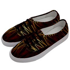 Snake In The Grass Red And Black Seamless Design Men s Classic Low Top Sneakers by flipstylezfashionsLLC