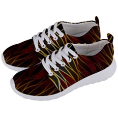 Snake In The Grass Red And Black Seamless Design Men s Lightweight Sports Shoes by flipstylezfashionsLLC