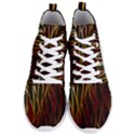 Snake in the grass red and black seamless design Men s Lightweight High Top Sneakers View1