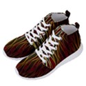 Snake in the grass red and black seamless design Men s Lightweight High Top Sneakers View2