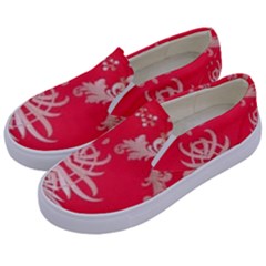 Red Chinese Inspired  Style Design  Kids  Canvas Slip Ons by flipstylezfashionsLLC