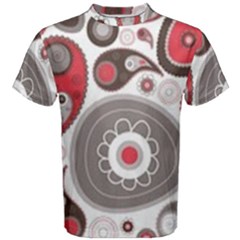 Fun Red And Black Design Men s Cotton Tee by flipstylezfashionsLLC