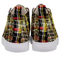 Retro Red and black liquid gold  Kid s Mid-Top Canvas Sneakers View4