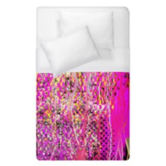 Hot Pink Mess Snakeskin Inspired  Duvet Cover (single Size) by flipstylezfashionsLLC