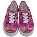 Hot pink mess snakeskin inspired  Kids  Classic Low Top Sneakers View1