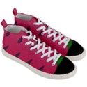 Watermelon Fruit Summer Red Fresh Men s Mid-Top Canvas Sneakers View3