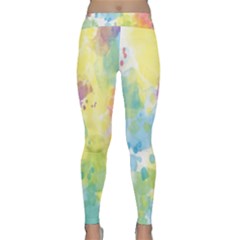 Abstract Pattern Color Art Texture Classic Yoga Leggings by Nexatart