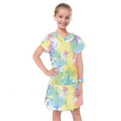 Abstract Pattern Color Art Texture Kids  Drop Waist Dress by Nexatart