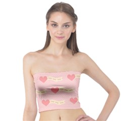 Heart Love Pattern Tube Top by Nexatart