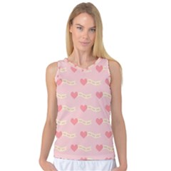 Heart Love Pattern Women s Basketball Tank Top by Nexatart