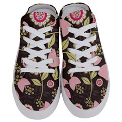 Flowers Wallpaper Floral Decoration Half Slippers by Nexatart