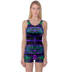 Abstract Pattern Desktop Wallpaper One Piece Boyleg Swimsuit by Nexatart