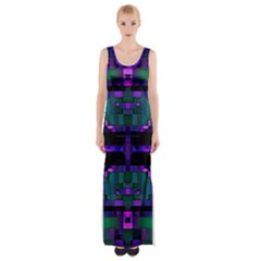 Abstract Pattern Desktop Wallpaper Maxi Thigh Split Dress by Nexatart