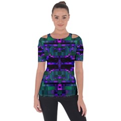 Abstract Pattern Desktop Wallpaper Short Sleeve Top by Nexatart