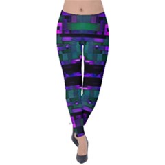 Abstract Pattern Desktop Wallpaper Velvet Leggings