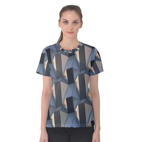 Pattern Texture Form Background Women s Cotton Tee by Nexatart