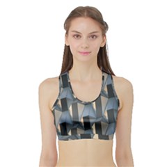 Pattern Texture Form Background Sports Bra With Border by Nexatart