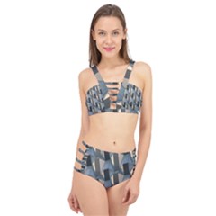 Pattern Texture Form Background Cage Up Bikini Set by Nexatart