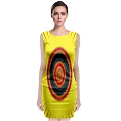 Art Decoration Wallpaper Bright Sleeveless Velvet Midi Dress by Nexatart