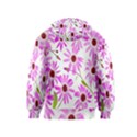 Pink Purple Daisies Design Flowers Kids  Zipper Hoodie View2