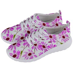 Pink Purple Daisies Design Flowers Men s Lightweight Sports Shoes by Nexatart