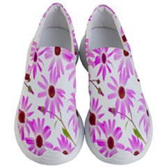 Pink Purple Daisies Design Flowers Women s Lightweight Slip Ons by Nexatart